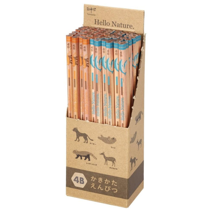 Tombow 934S Pencil Drawing Set 4B 60 Pieces Animal Nature Assortment