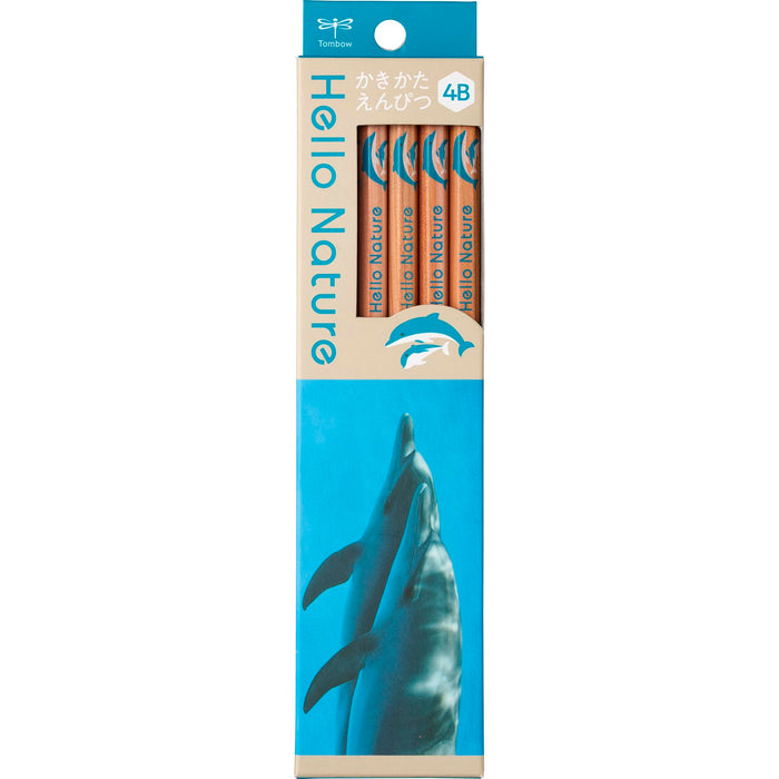 Tombow 4B Drawing Pencil Bottlenose Dolphin Design Hello Nature Series