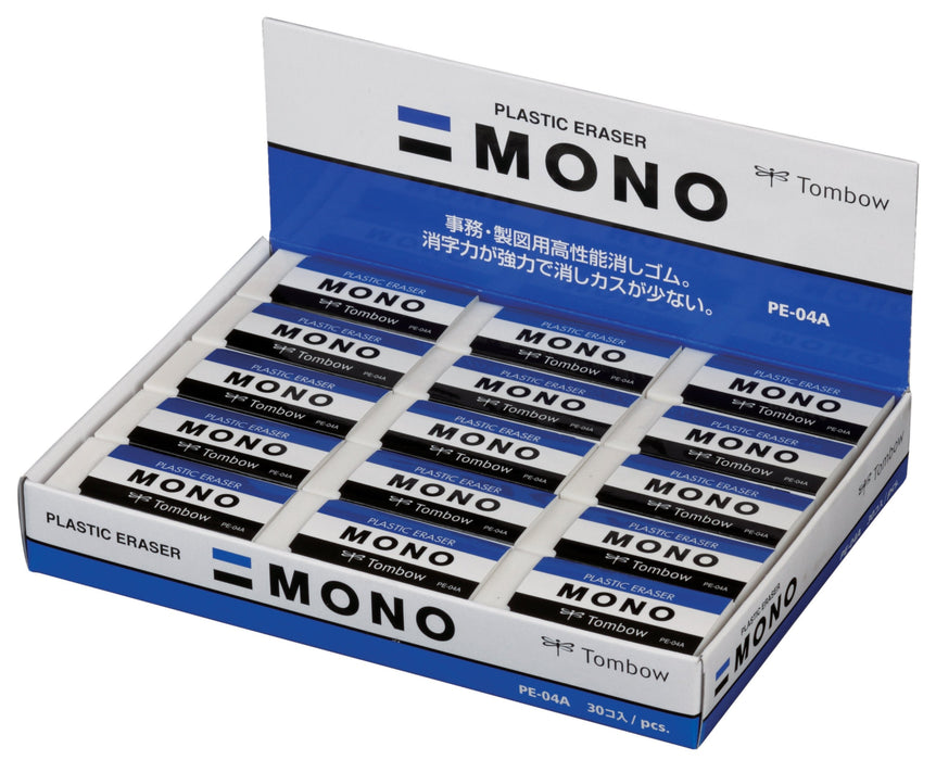 Tombow Mono Pencil Eraser Pack of 30 Model PE-04A-30P