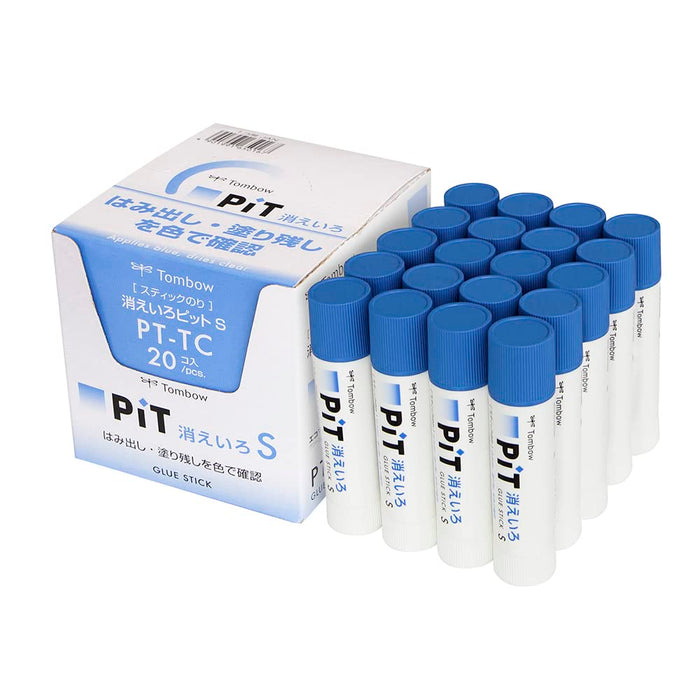 Tombow Pit S Disappearing Pencil Glue Stick Pack of 20 Pt-Tc-20P