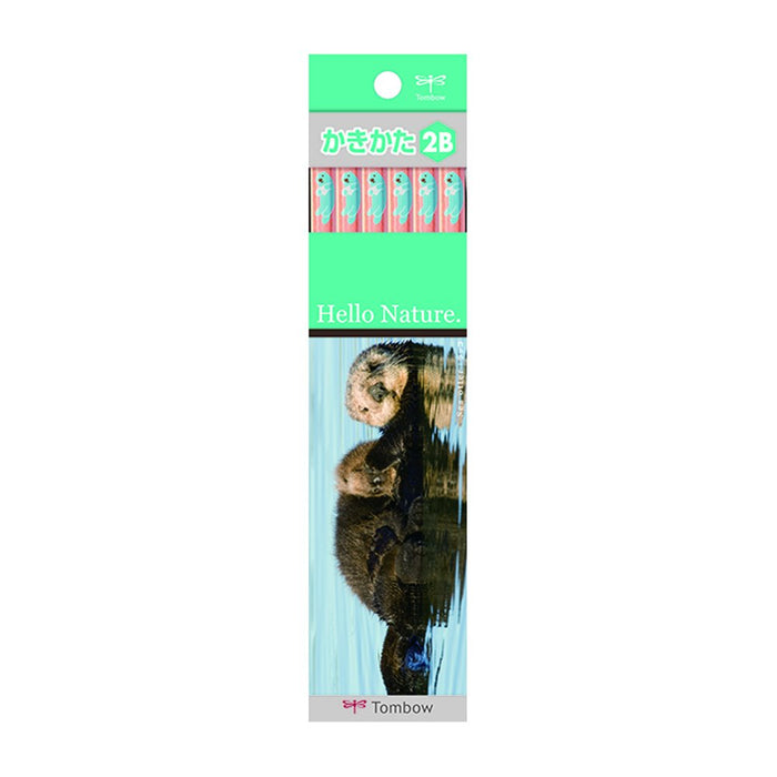 Tombow Hello Nature 2B Drawing Pencils Sea Otter Design Pack of 12