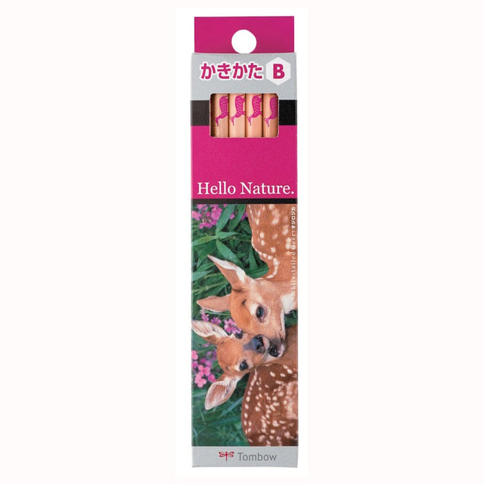 Tombow Hello Nature Drawing Pencil B White-Tailed Deer Pack of 12