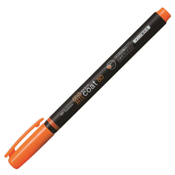 Tombow Fluorescent Orange Pencil Highlighter 10 Pieces Coat 80 - Wa-Sc93-10P