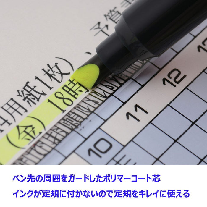 Tombow 荧光涂层铅笔荧光笔 80 黄色 10 件装