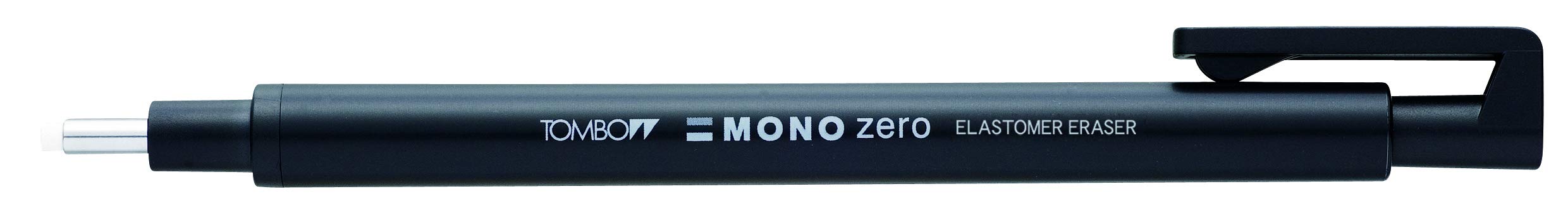 Tombow Mono Zero Round Pencil Holder Eraser EH-KUR11 Black