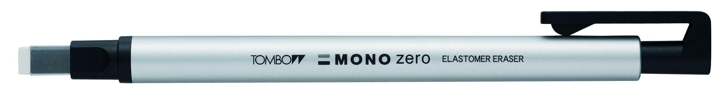 Tombow Mono Zero Square Pencil Holder Type Eraser Silver EH-KUS04