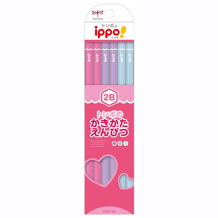 Tombow Ippo 2B 绘图铅笔 - 纯粉色系列 Kb-Kpw04-2B