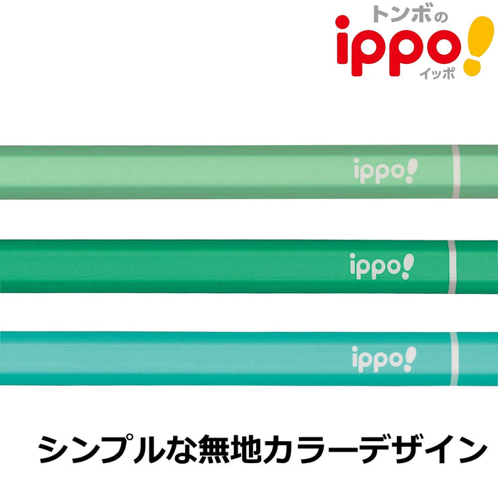 Tombow Ippo 绘图铅笔 4B 纯绿色，适用于艺术和素描