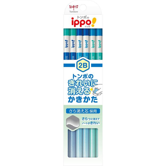 Tombow Ippo! 2B Erasable Blue Pencil Pack of 12