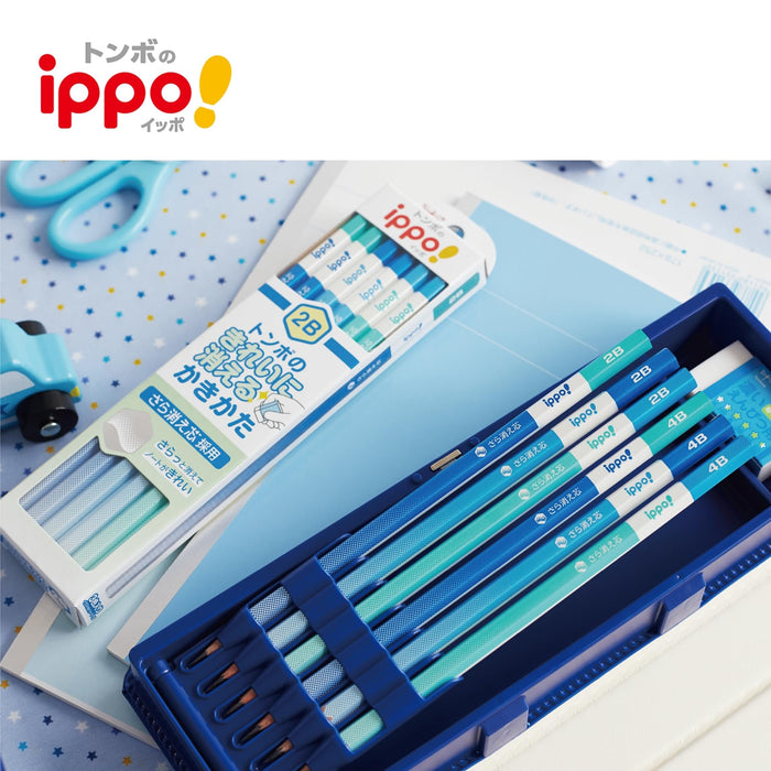 Tombow Ippo! 2B Erasable Blue Pencil Pack of 12