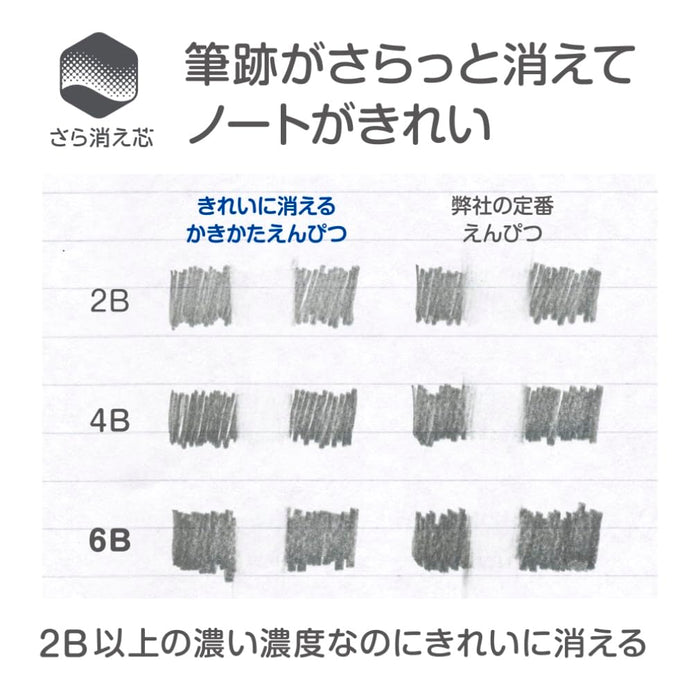 Tombow Ippo！4B 可擦铅笔蓝色 12 支装