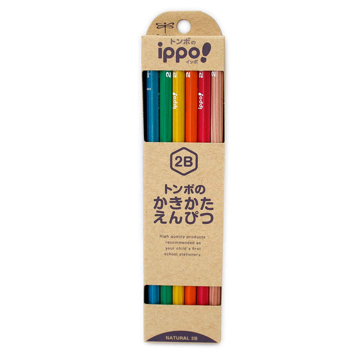 Tombow Ippo Kakikata 2B 自然铅笔 Kb-Knn04-2B 型号