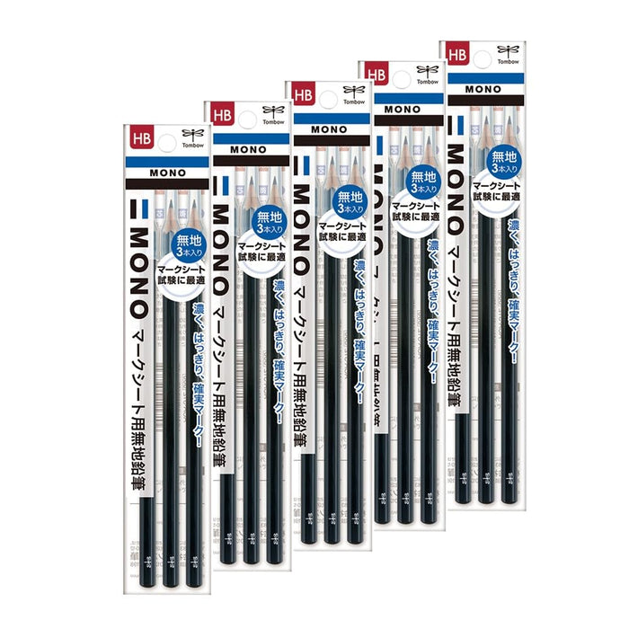 Tombow Mono HB Mark Sheet Pencil Plain Kn 3 Pieces Pack of 5 - ACA-312-5P