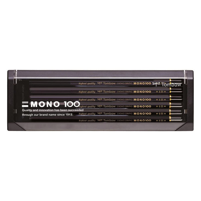 Tombow Mono 100 Pencil Set High-Quality 4B Grade Pack of 12-Kiichin - The #1 Place for Japanese Goods in Your Hand!