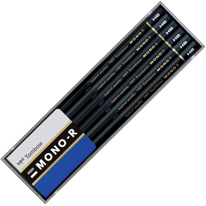 Tombow Mono R HB Pencil Set Pack of 12 in Sturdy Plastic Case