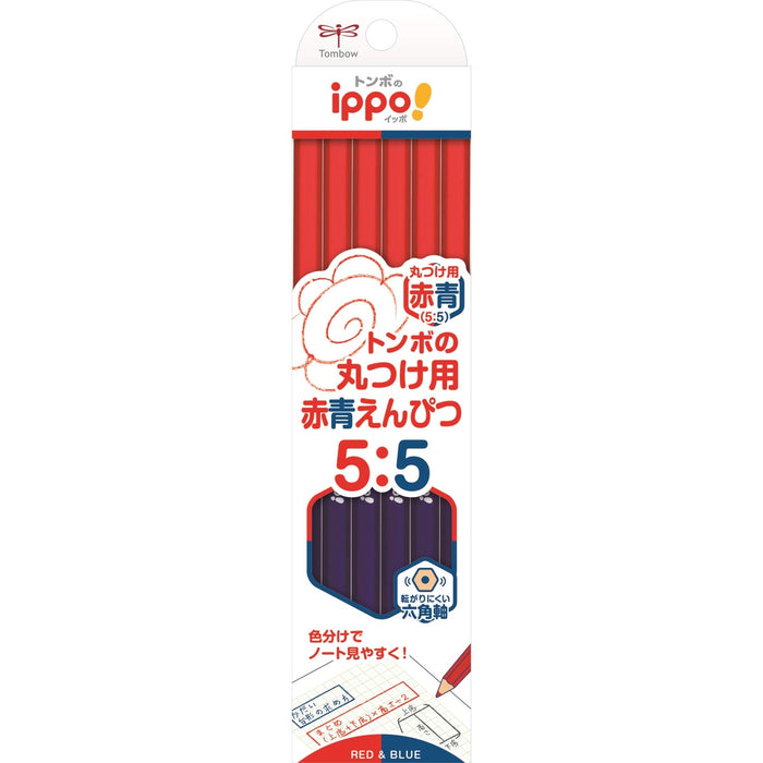 Tombow Ippo 紅色和藍色鉛筆 1 打裝用於圓角 - Cv-Kivp 系列