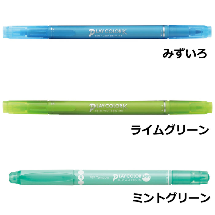 Tombow Signature Water-Based 3 Color Set Pen with Sticky Note - GCF-311PE