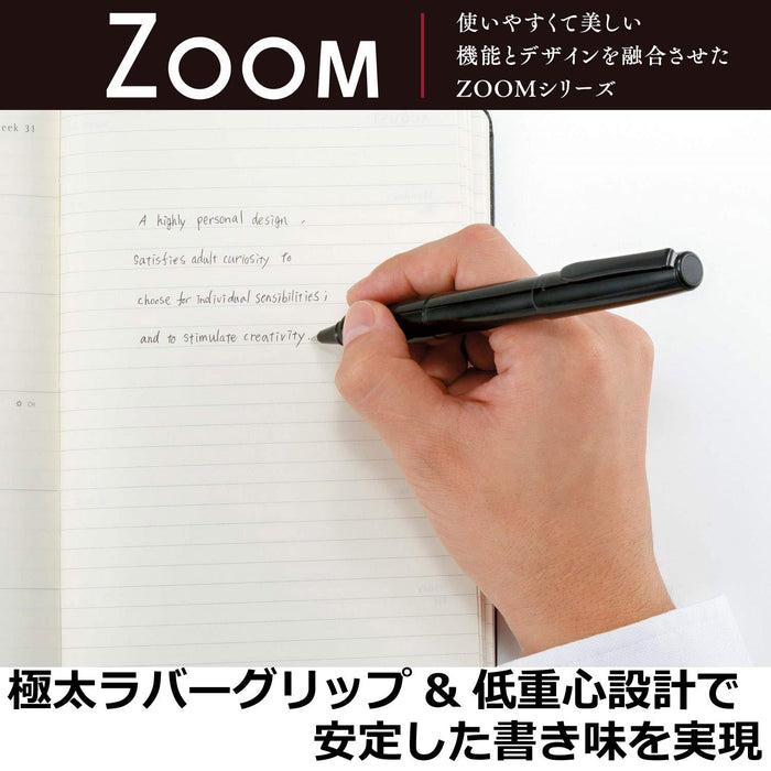 Tombow Zoom505 Meta Polished Black Water-Based Ballpoint Pen Bw-Lzb12