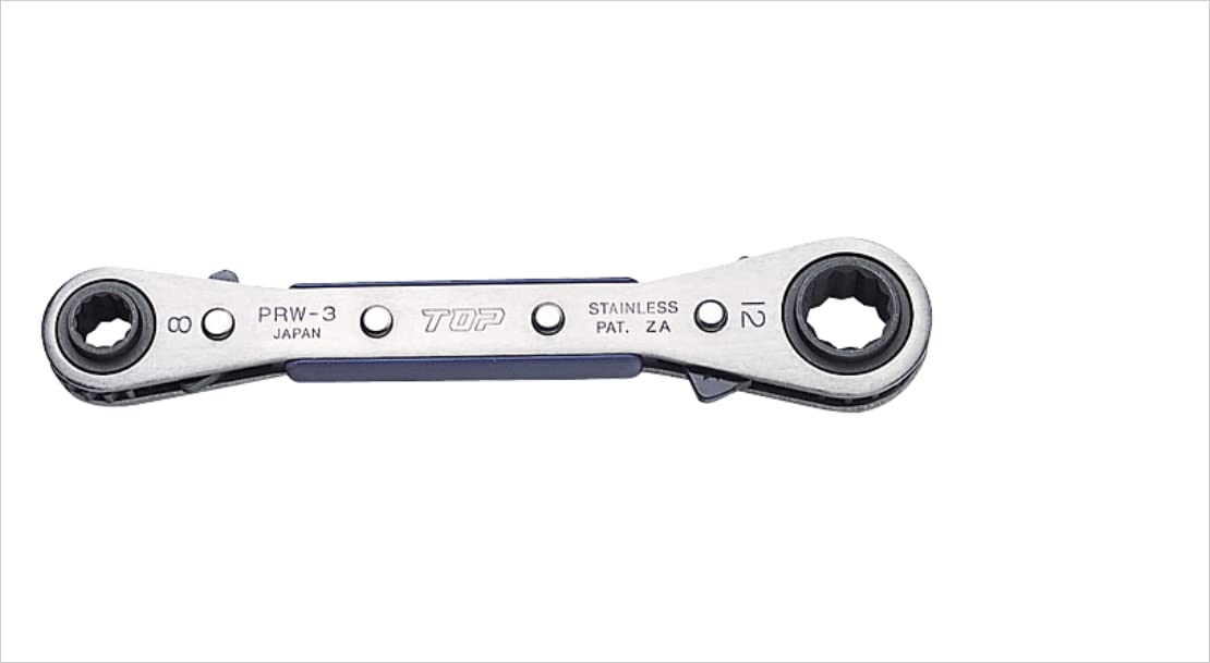 Top Kogyo 4-Size Plate Ratchet Wrench 5.5-8mm 20° Feed Stainless Steel-Kiichin - The #1 Place for Japanese Goods in Your Hand!