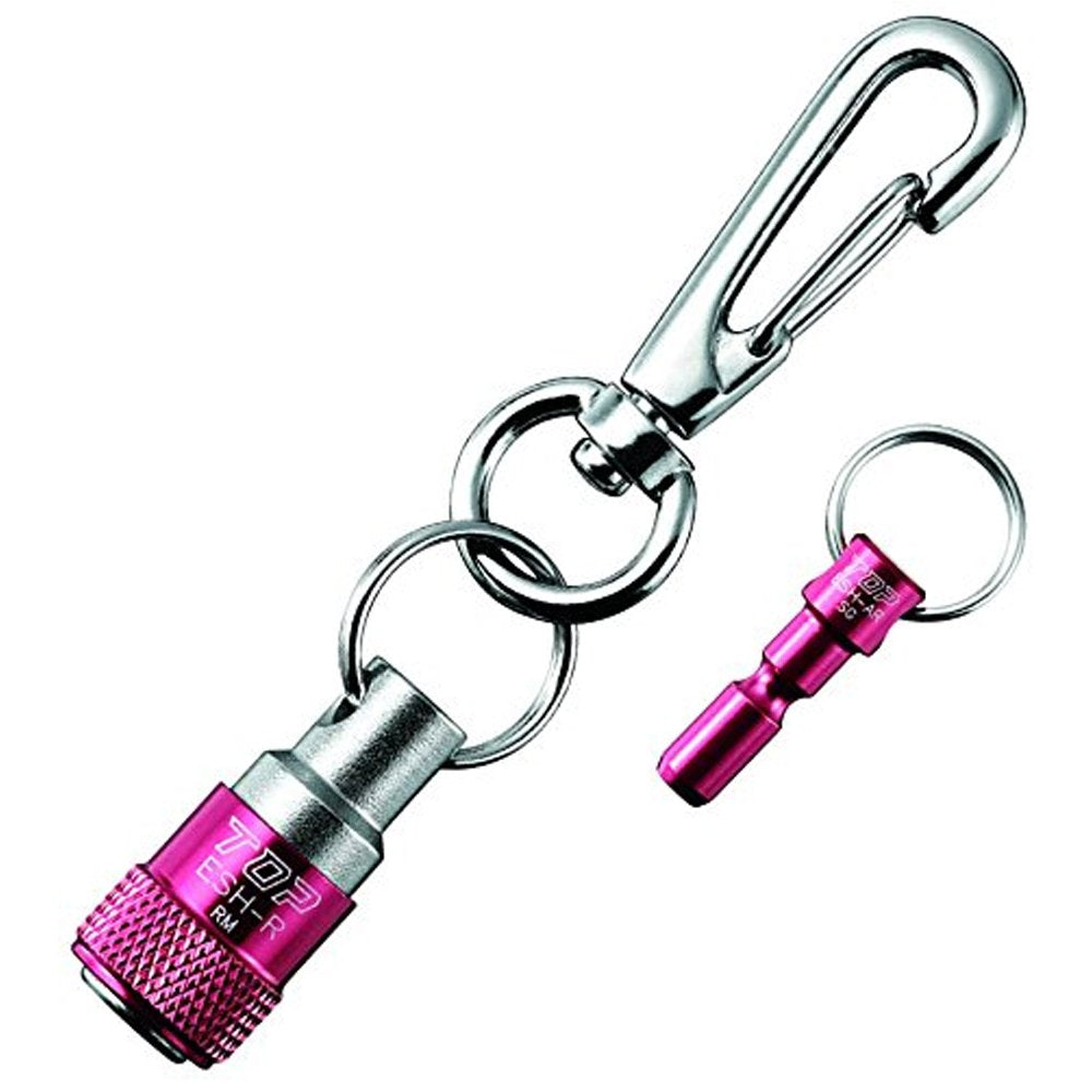Top Kogyo Aluminum Key Adapter Set Red Portable w/ Bit Socket Holder E