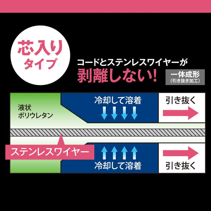 Top Kogyo Extra Thick Black Safety Cord 3Kg Load for Power Tools Japan Made-Kiichin - The #1 Place for Japanese Goods in Your Hand!