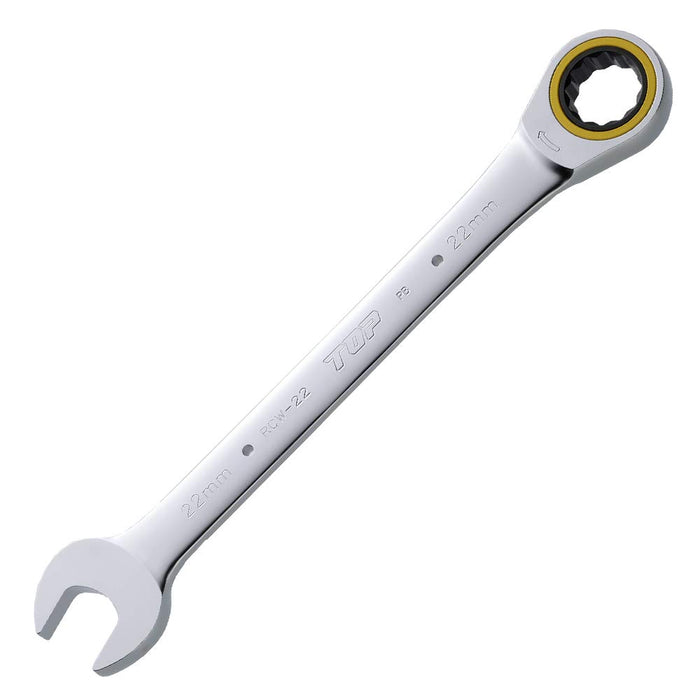 Top Kogyo Ratchet Combi Wrench 22mm 5° Feed Angle Safety Cord Compatible-Kiichin - The #1 Place for Japanese Goods in Your Hand!