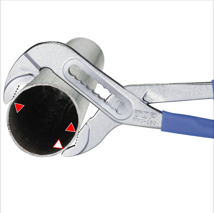 Top Kogyo Three-Piece Water Pump Pliers 6-51mm 9-Step Adjustment Made in Japan-Kiichin - The #1 Place for Japanese Goods in Your Hand!