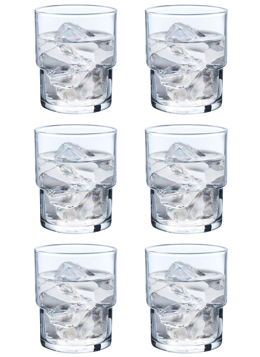 Toyo Sasaki Glass 200ml Tumbler Set 6pcs Japan Dishwasher Safe-Kiichin - The #1 Place for Japanese Goods in Your Hand!
