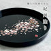 Yamaya Lacquerware Shop 24cm Round Black Sakura Tray - Ideal Gift Item-Kiichin - The #1 Place for Japanese Goods in Your Hand!