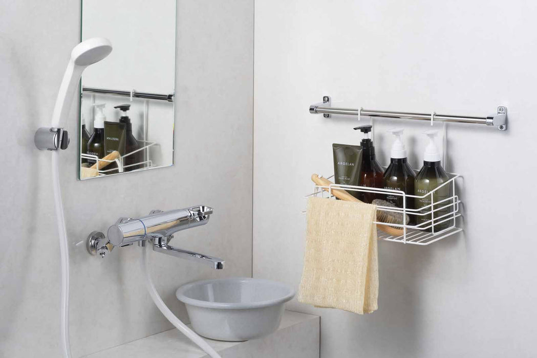 Yoshikawa Tsubame-Sanjo Antibacterial Bath Basket 1306238 Durable and Hygienic