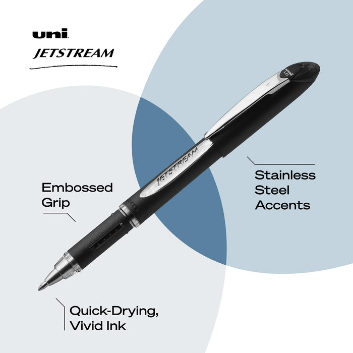 三菱鉛筆 Uni-Ball Jetstream 0.7 毫米原子筆 12 支裝