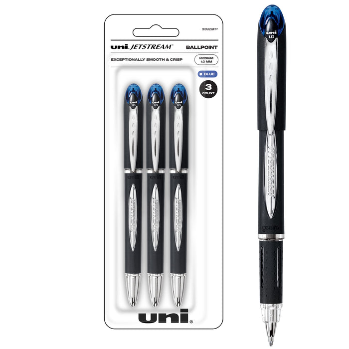 Mitsubishi Pencil Uni-Ball Jetstream Pen - 0.7mm 3-Count Ballpoint