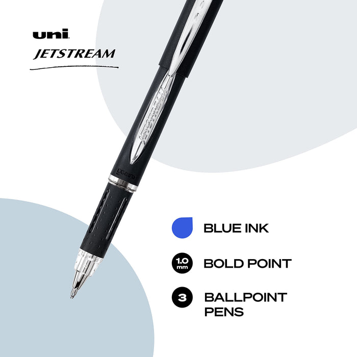 Mitsubishi Pencil Uni-Ball Jetstream Pen - 0.7mm 3-Count Ballpoint