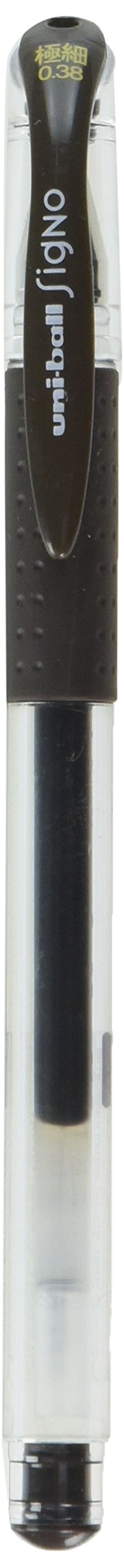 Uni-Ball Penna Gel Uni, Punta Extra Fine 0,38 Mm, Colore Rosa Chiaro/Corpo Nero, Modello UM151.24