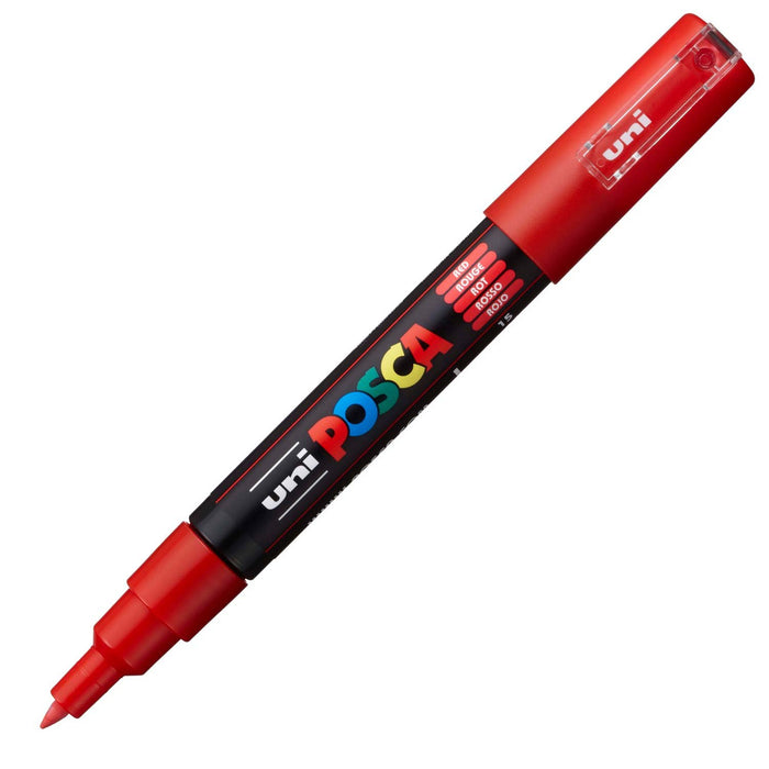 Mitsubishi Pencil Uni Aqueous Pigment Marker Posca Extra Fine Red Pc1M.15