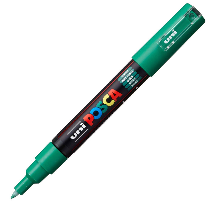 Mitsubishi Pencil Uni Water-Based Extra Fine Green Pigment Marker Pc1M.6