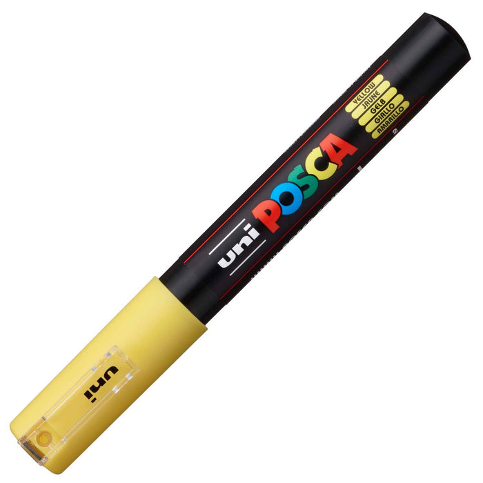 Mitsubishi Pencil Uni Water-Based Yellow Pigment Marker - Extra Fine Uniposca Pc1M.2