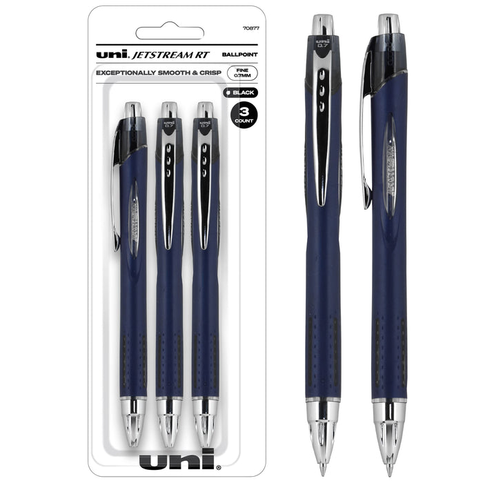 Mitsubishi Pencil Uni-Ball Jetstream RT Ballpoint Pen Refill 3 Count Pack