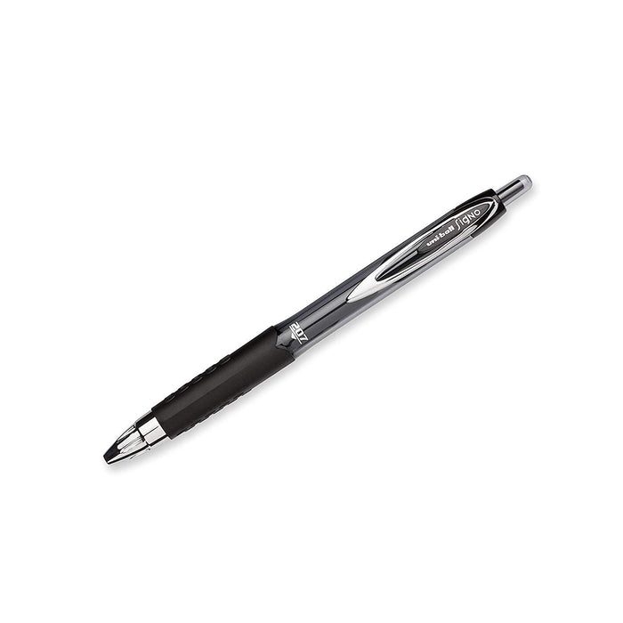 Mitsubishi Pencil Uni-Ball Signo 207 Medium Fine 0.7mm Retractable Black Gel Pen 10 Pack