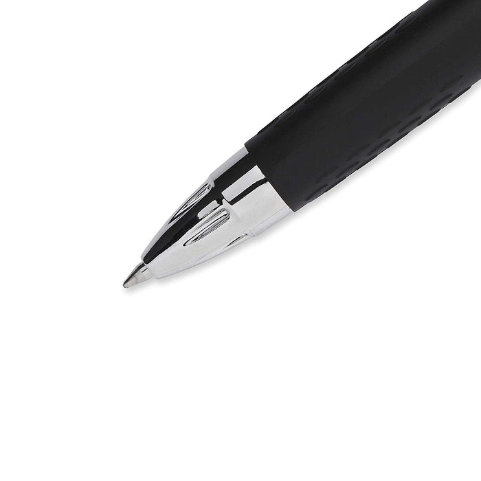 Mitsubishi Pencil Uni-Ball Signo 207 Medium Fine 0.7mm Retractable Black Gel Pen 10 Pack