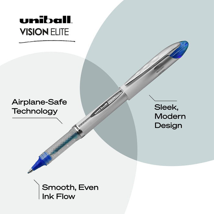 Mitsubishi Pencil Uniball Vision Elite Ballpoint Pen 12-Pack