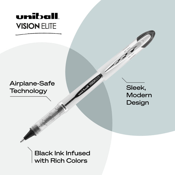 Mitsubishi Pencil Uniball Vision Elite Ballpoint Pen 8 Count