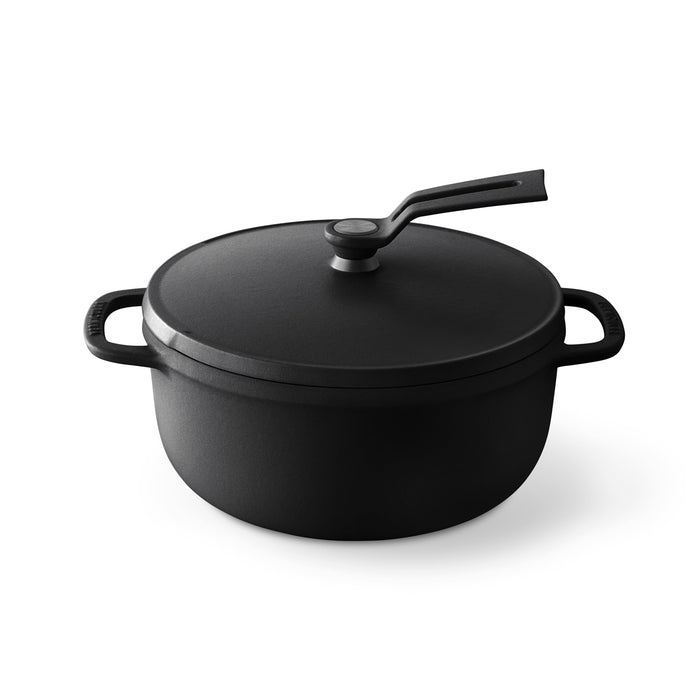 Vermicular 18cm Matte Black Cast Iron Enamel Pot Waterless Cooking Oven Pot