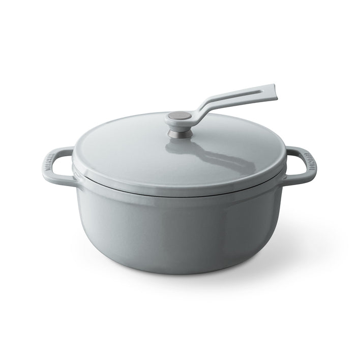 Vermicular 18cm Cast Iron Enamel Pot Oyster Gray Waterless Cooking Pot