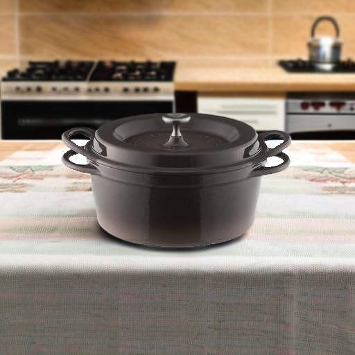 Vermicular 18cm Cast Iron Enamel Pot Pearl Brown for Waterless Cooking