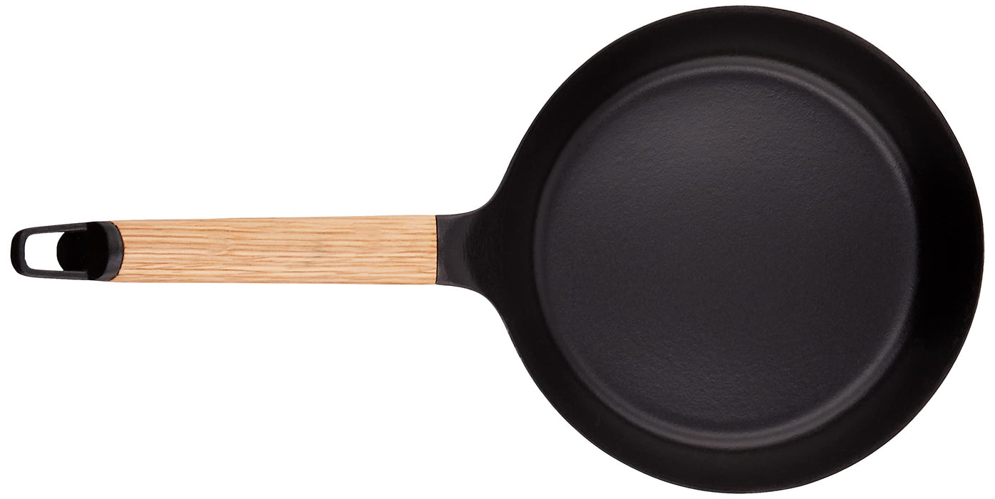 Vermicular 20Cm Cast Iron Frying Pan Oak Finish Gas/IH Compatible