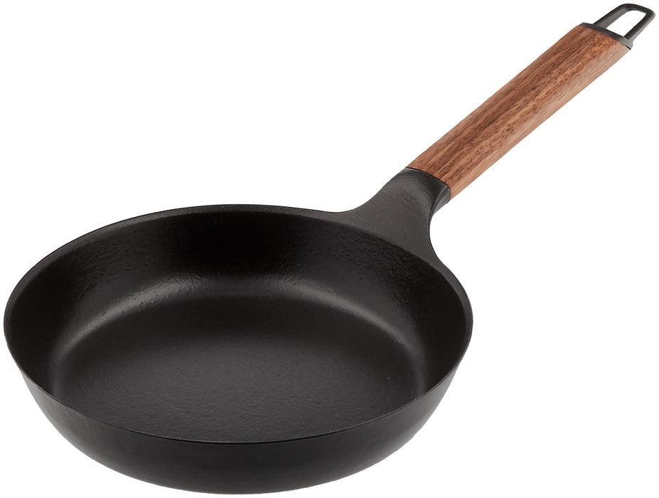 Vermicular 20cm Walnut Cast Iron Frying Pan Gas/IH Safe Enamel Finish