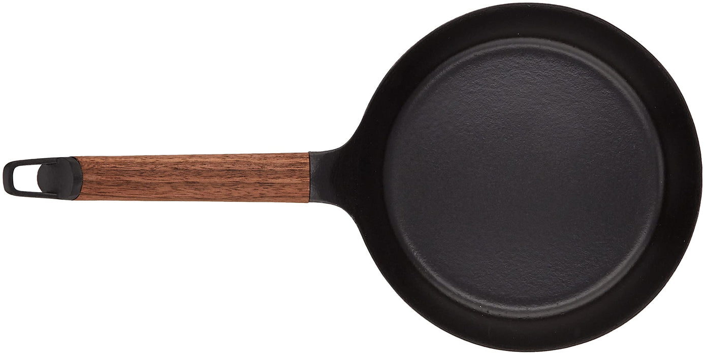 Vermicular 20cm Walnut Cast Iron Frying Pan Gas/IH Safe Enamel Finish