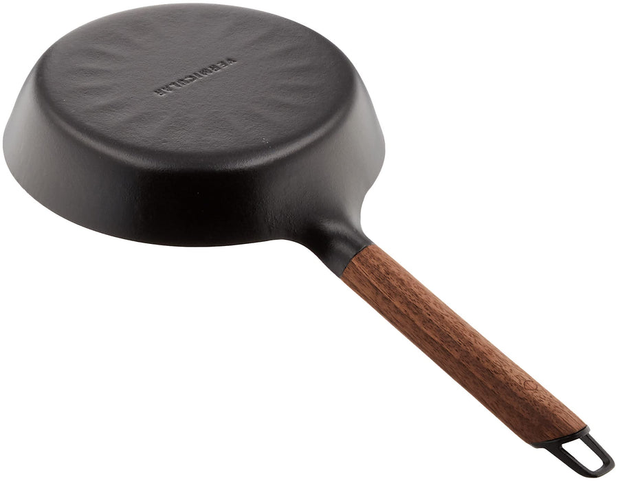 Vermicular 20cm Walnut Cast Iron Frying Pan Gas/IH Safe Enamel Finish