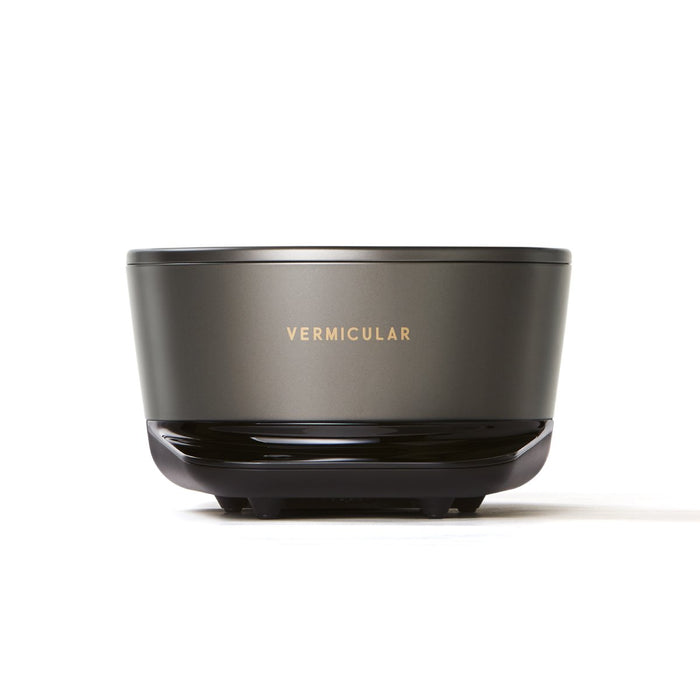 Vermicular Rice Pot Mini 3-Cup Rice Cooker Truffle Grey with Recipe Book